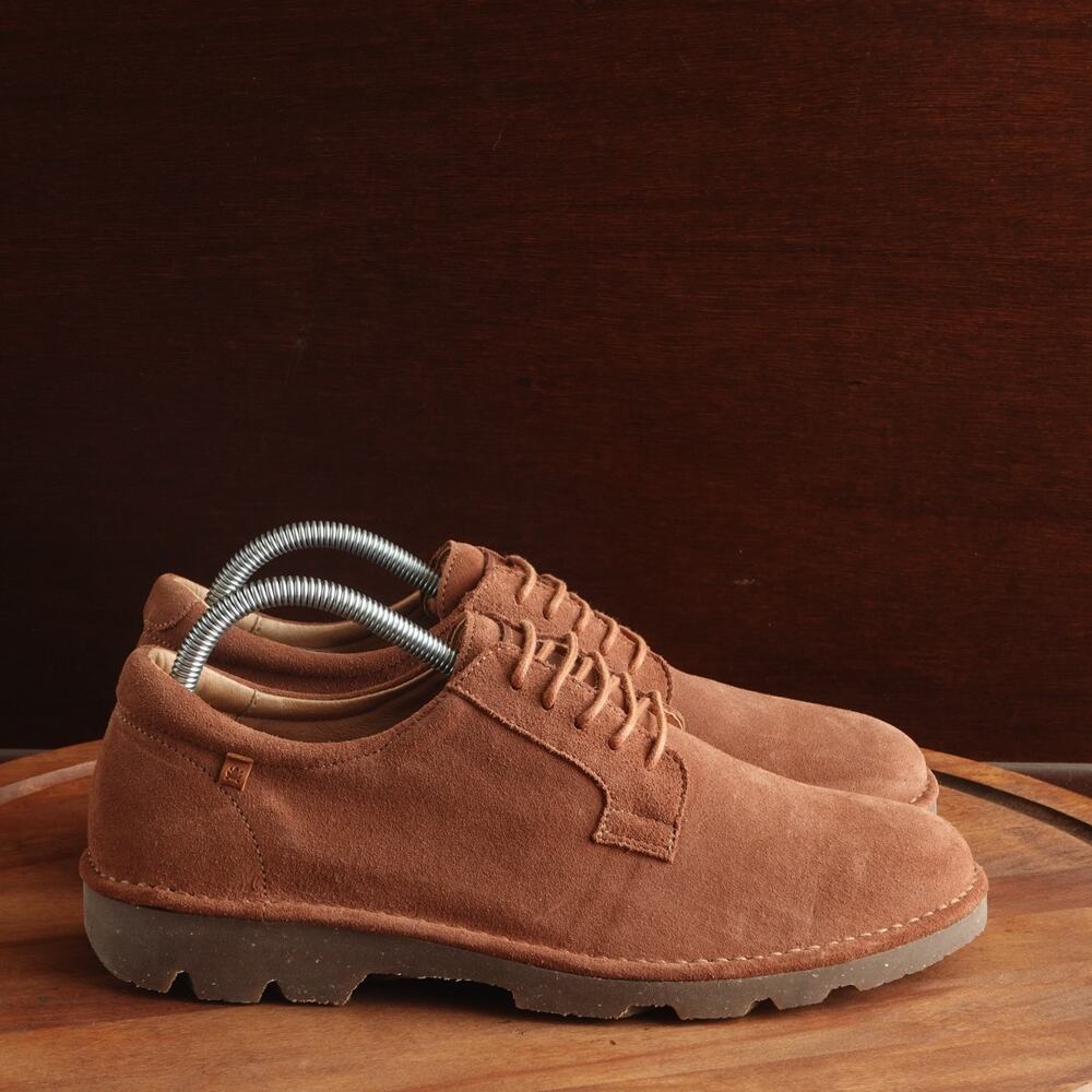 El Naturalista Derby Mens SZ EU 41 US 8.5 Brown Forest Suede Comfort Casual Shoe